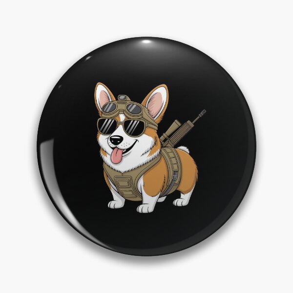 Item preview, Tactical Corgi Dog Breed Warrior Animal Pun Meme designed and sold by Dressed For  Duty.