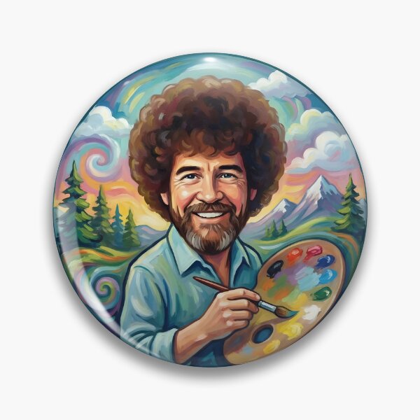 Item preview, Bob Ross Inspired Fan Art designed and sold by GymTanLaundry.