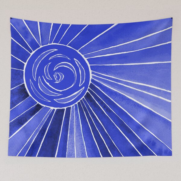 Item preview, Navy Sunny Rainbow Art designed and sold by AlinaArt&Design.
