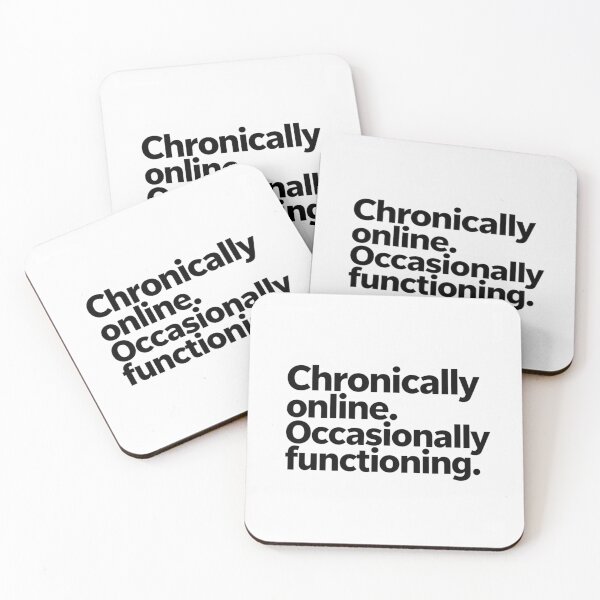 Item preview, Chronically Online Occasionally Functioning | Funny Gen Z Sarcastic Gift designed and sold by BadrLuke01.
