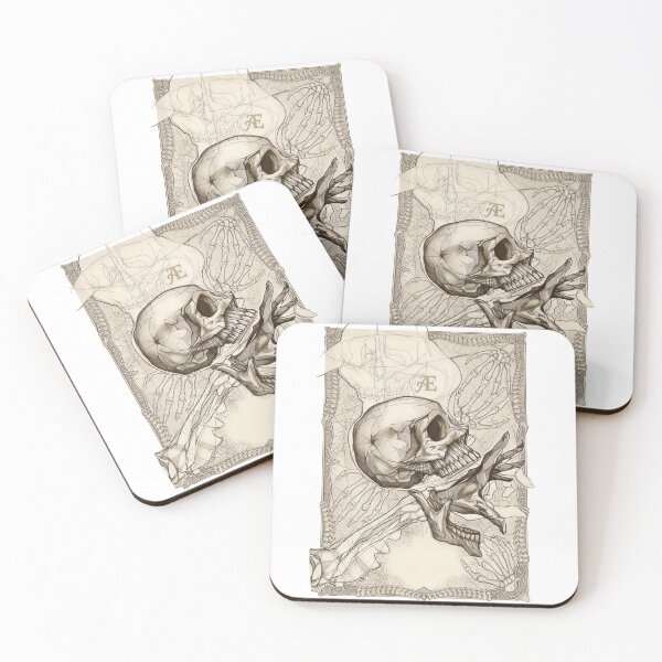 Item preview, Anatomical Skull Art Nouveau Skeleton Illustration | Vintage Gothic Bone Drawing | Dark Academia Aesthetic designed and sold by SillyWorldCo.