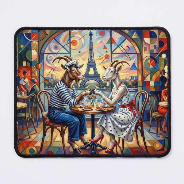 Item preview, The goat and the she-goat in Paris. Year of the Goat 2027. designed and sold by Natalia-Vlad.