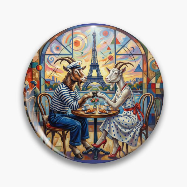 Item preview, The goat and the she-goat in Paris. Year of the Goat 2027. designed and sold by Natalia-Vlad.