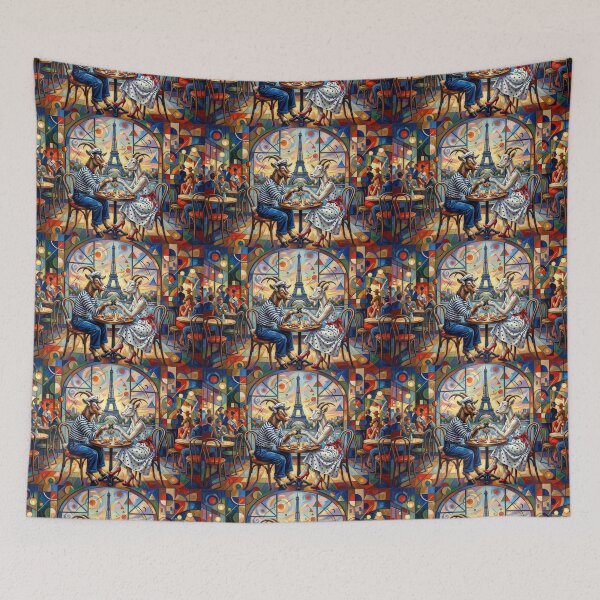 Item preview, The goat and the she-goat in Paris. Year of the Goat 2027. designed and sold by Natalia-Vlad.