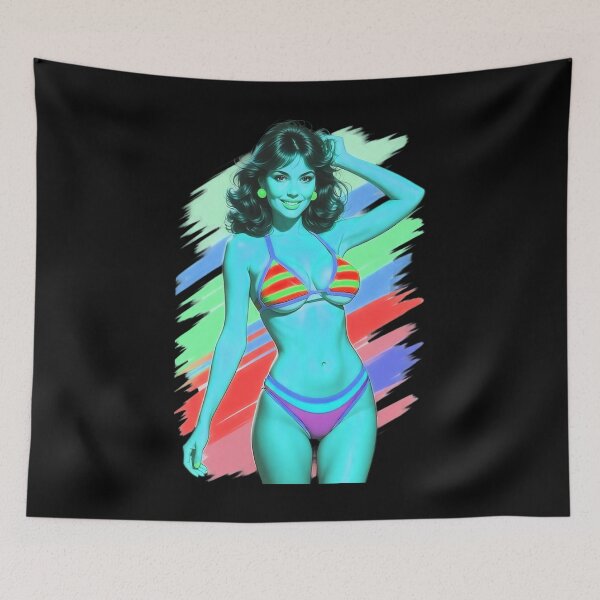 Item preview, Blacklight Style | Vibrant Colors Swimsuit Model 1980s Style designed and sold by CMY Designs.