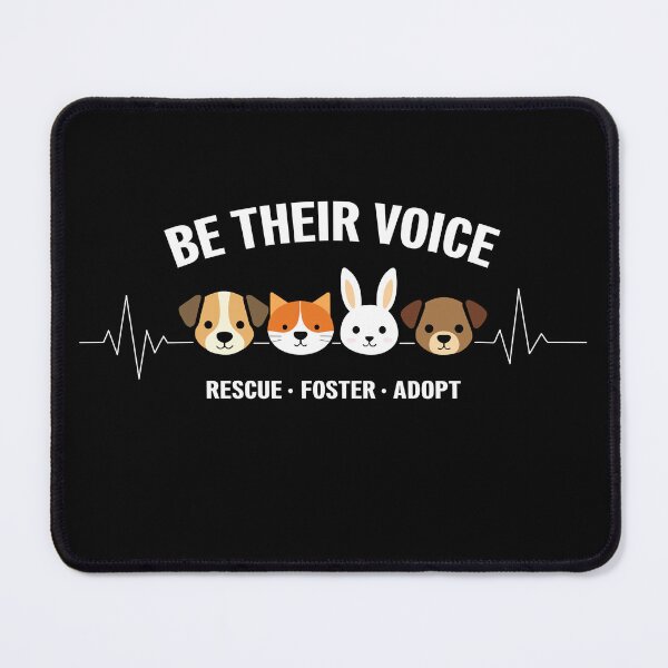 Item preview, Be Their Voice Rescue Foster Adopt Dog Cat Cute Animal Rescue designed and sold by FreshVibe Prints.