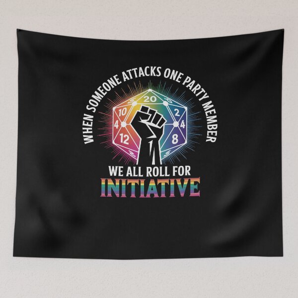 Item preview, When Someone Attacks One Party Member LGBT Ally designed and sold by Dressed For  Duty.