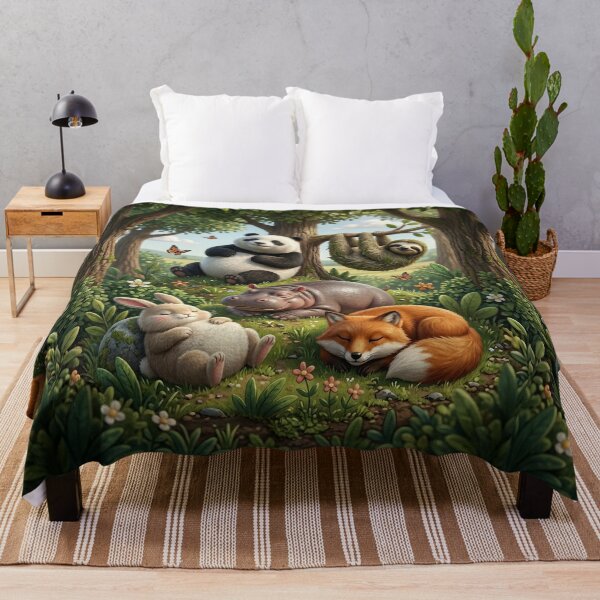 Item preview, Serene Woodland Friends Cozy Napping Together designed and sold by Aloxory.