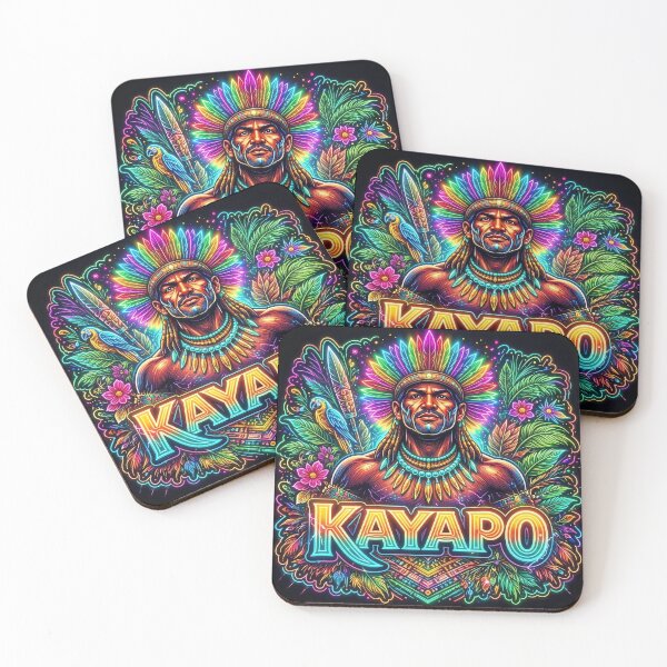 Artikelvorschau, Kayapo-Neonkrieger – Stammeskunst der indigenen Bevölkerung des Amazonas | Leuchtendes Kopfschmuckdesign entworfen und verkauft von KAYAPO.