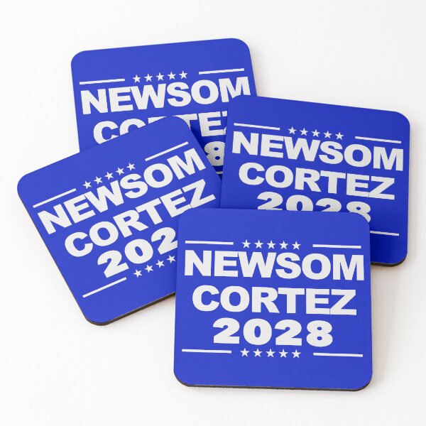 Item preview, Newsom Cortez 2028 | Gavin Newsom & AOC Democratic Ticket designed and sold by Good Candy.