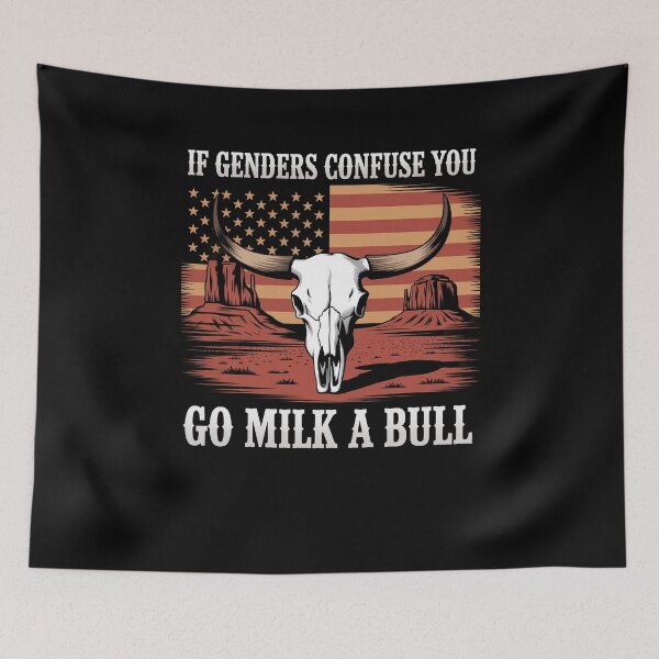Item preview, If Genders Confuse You Go Milk A Bull American designed and sold by Dressed For  Duty.