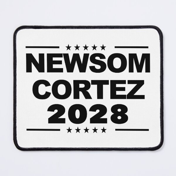 Item preview, Newsom Cortez 2028 | Gavin Newsom & AOC Democratic Ticket designed and sold by Good Candy.