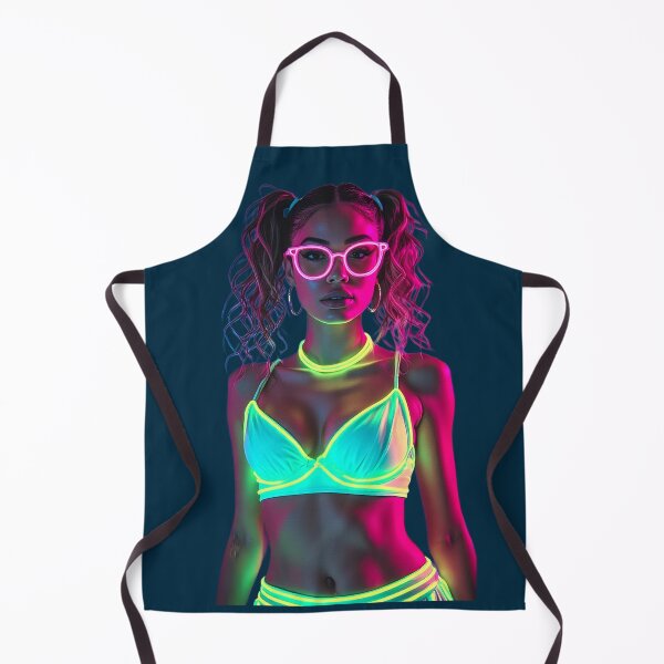 Item preview, Neon Glow Girl Wearing Glowing Bikini and Glasses designed and sold by CMY Designs.