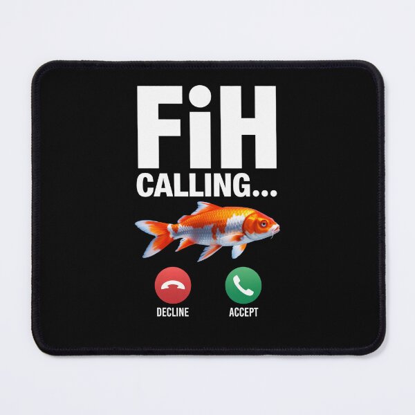 Item preview, Fih Calling Remind me Message Decline Accept Phone Call Fish designed and sold by Dressed For  Duty.
