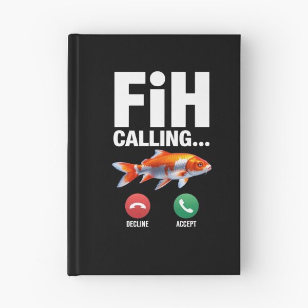 Item preview, Fih Calling Remind me Message Decline Accept Phone Call Fish designed and sold by Dressed For  Duty.