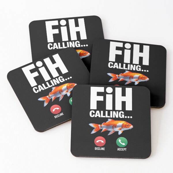 Item preview, Fih Calling Remind me Message Decline Accept Phone Call Fish designed and sold by Dressed For  Duty.