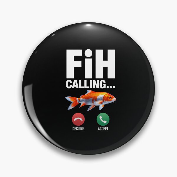 Item preview, Fih Calling Remind me Message Decline Accept Phone Call Fish designed and sold by Dressed For  Duty.