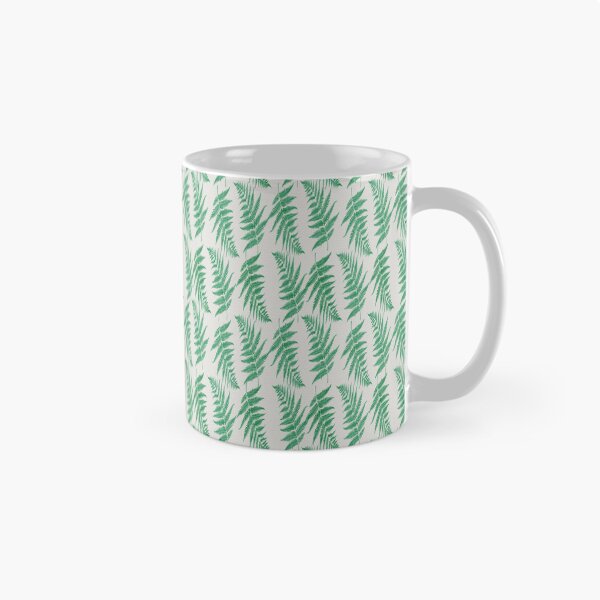 Item preview, Estampado de hojas de helecho tropical sobre fondo blanco roto texturizado designed and sold by PVTCreations.