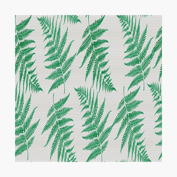 Item preview, Tropical Fern Leaf Pattern on Textured Off White designed and sold by PVTCreations.