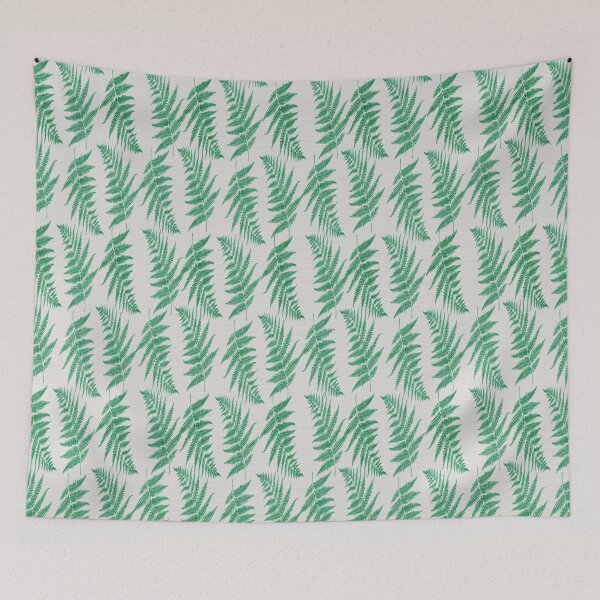 Item preview, Tropical Fern Leaf Pattern on Textured Off White designed and sold by PVTCreations.
