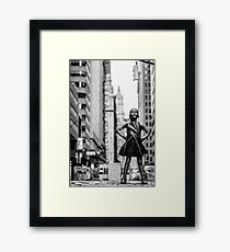 Fearless Girl New York City Framed Print