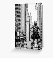 Fearless Girl New York City Greeting Card