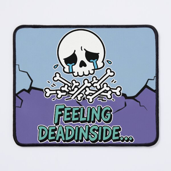 Item preview, Feeling Dead Inside Crying Skull Cartoon designed and sold by Taridesign.
