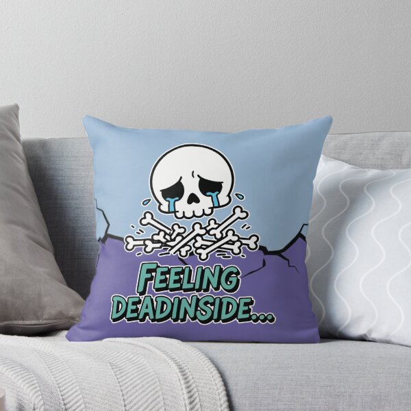 Item preview, Feeling Dead Inside Crying Skull Cartoon designed and sold by Taridesign.