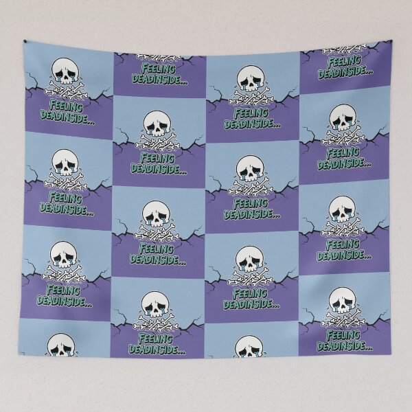 Item preview, Feeling Dead Inside Crying Skull Cartoon designed and sold by Taridesign.