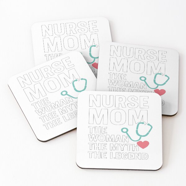 Item preview, Nurse Mom The Woman The Myth The Legend - Mother's Day designed and sold by BoldInkVibes.