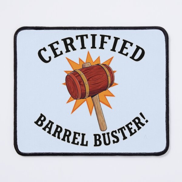 Item preview, Certified Barrel Buster | Retro Power-Up designed and sold by CMY Designs.