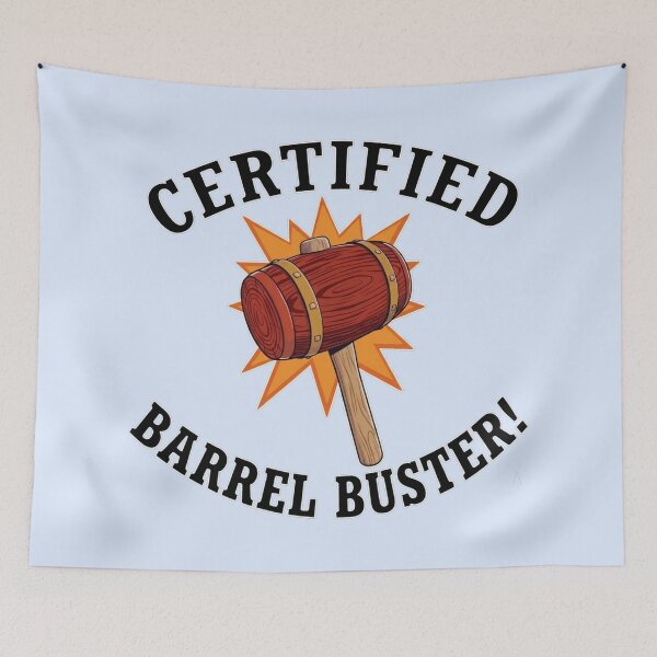 Item preview, Certified Barrel Buster | Retro Power-Up designed and sold by CMY Designs.