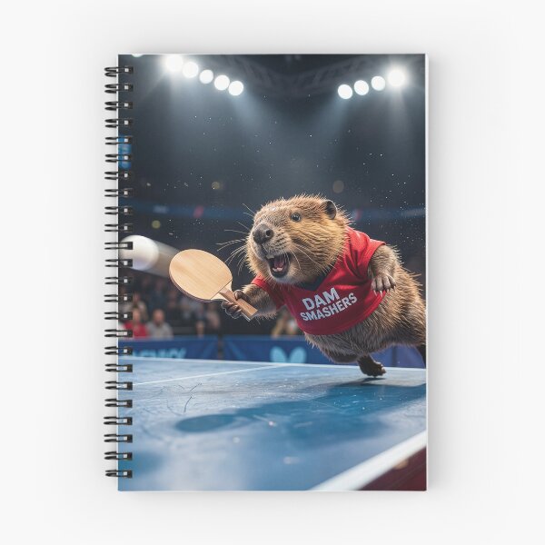 Item preview, Beaver Plays Table Tennis with Gusto designed and sold by Tridentulus.