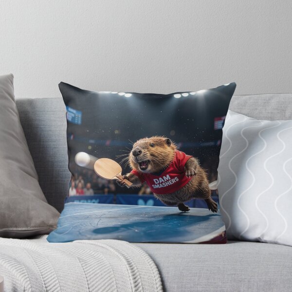 Item preview, Beaver Plays Table Tennis with Gusto designed and sold by Tridentulus.