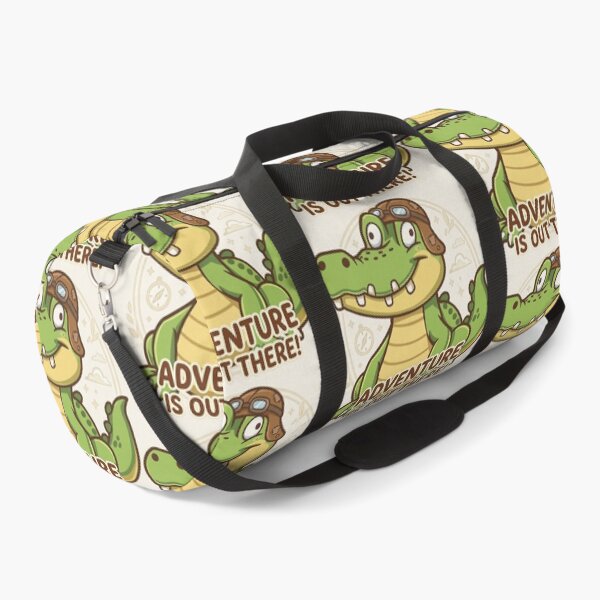 Item preview, Cute Aviator Crocodile – Adventure Is Out There! Kawaii Gator Illustration designed and sold by Stickivo.