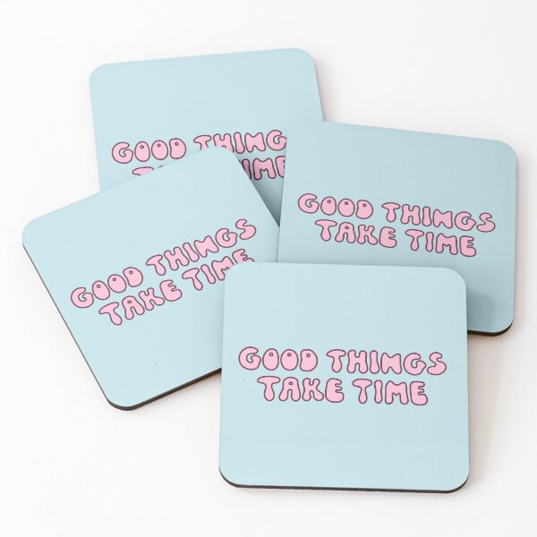 Item preview, Good Things Take Time - Pink Retro Quote designed and sold by Zerhof.