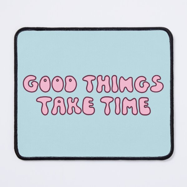 Item preview, Good Things Take Time - Pink Retro Quote designed and sold by Zerhof.