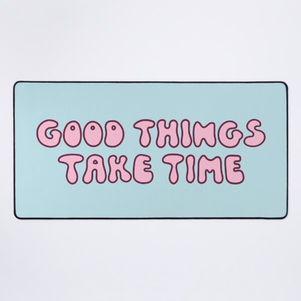 Item preview, Good Things Take Time - Pink Retro Quote designed and sold by Zerhof.