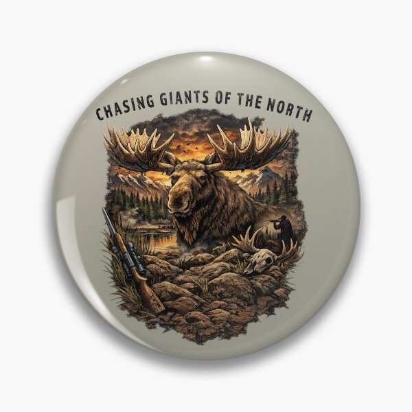 Item preview, Chasing Giants Of The North - Hunting designed and sold by Capturetees.