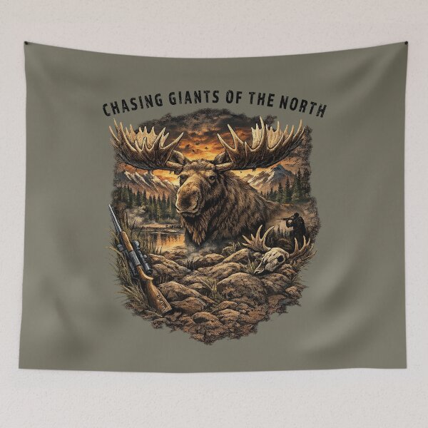 Item preview, Chasing Giants Of The North - Hunting designed and sold by Capturetees.