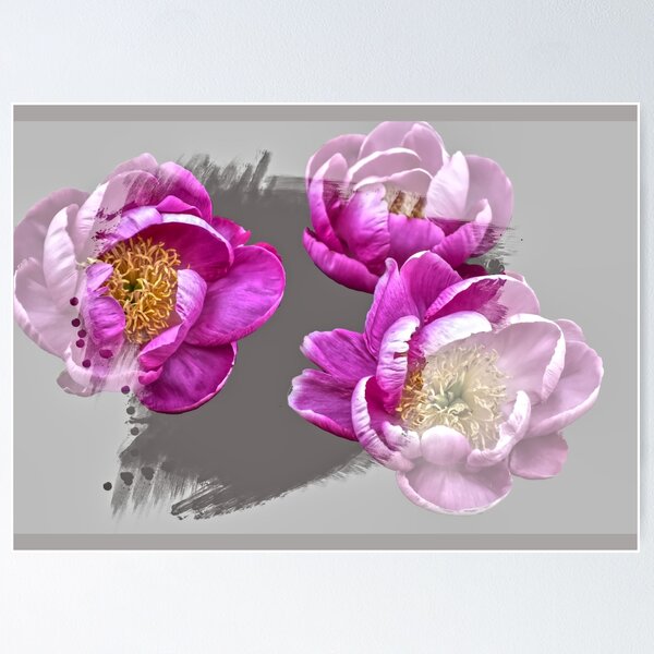 Aperçu de l'œuvre Pivoine à fleurs créée et vendue par StylishDecor.