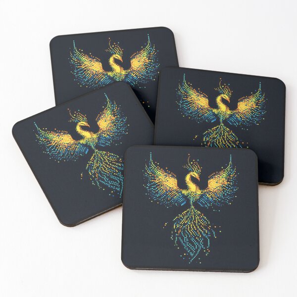 Item preview, Neon Pixel Phoenix designed and sold by ClubVacay.