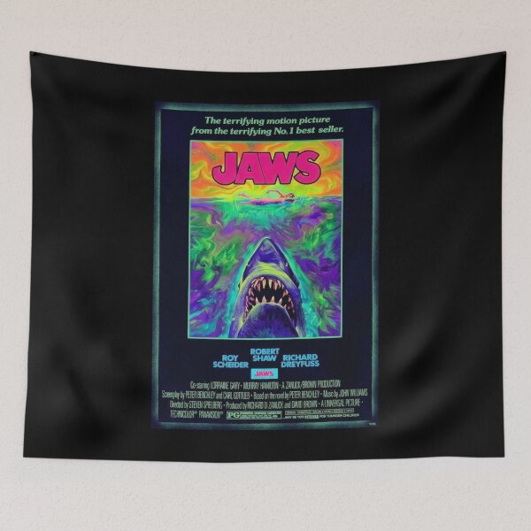 Item preview, Blacklight Vintage Poster | Jaws Movie Poster designed and sold by CMY Designs.
