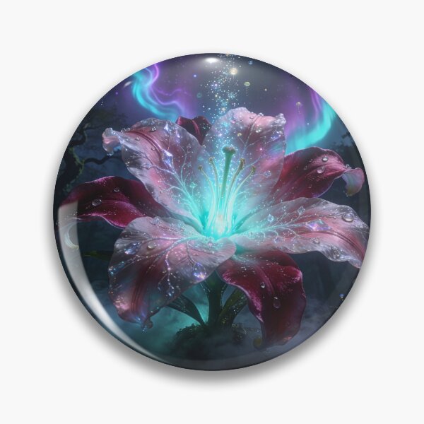 Item preview, Magical Flower Blooms Under the Aurora Borealis designed and sold by Tridentulus.