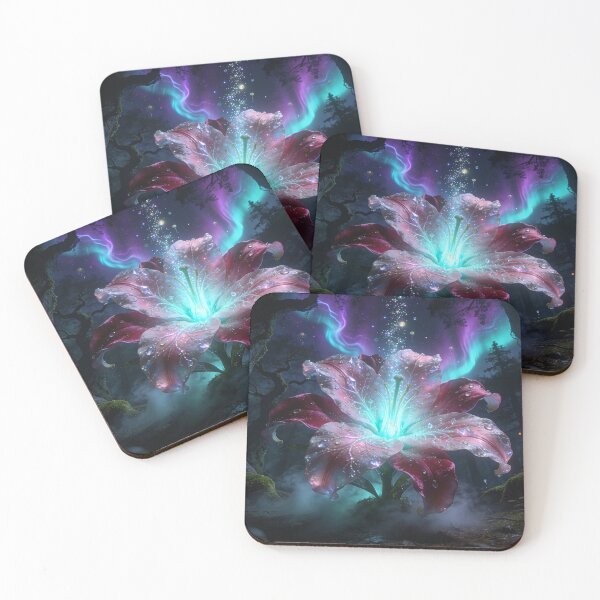 Item preview, Magical Flower Blooms Under the Aurora Borealis designed and sold by Tridentulus.