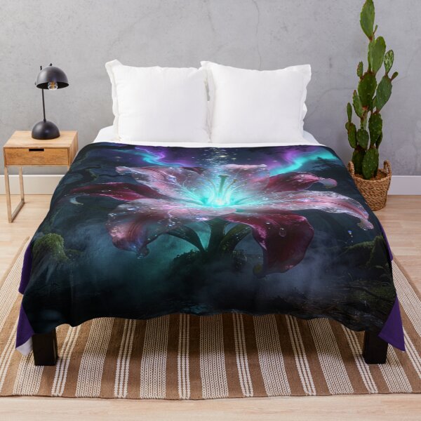 Item preview, Magical Flower Blooms Under the Aurora Borealis designed and sold by Tridentulus.