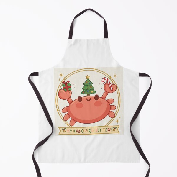 Item preview, Cute Kawaii Christmas Crab – Chasing Giggles & Holiday Bliss Illustration designed and sold by Stickivo.