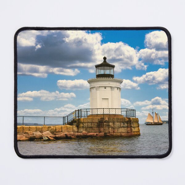 Item preview, Breakwater Lighhouse and Sailboat designed and sold by Gerard Fornarotto.