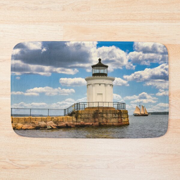Item preview, Breakwater Lighhouse and Sailboat designed and sold by Gerard Fornarotto.