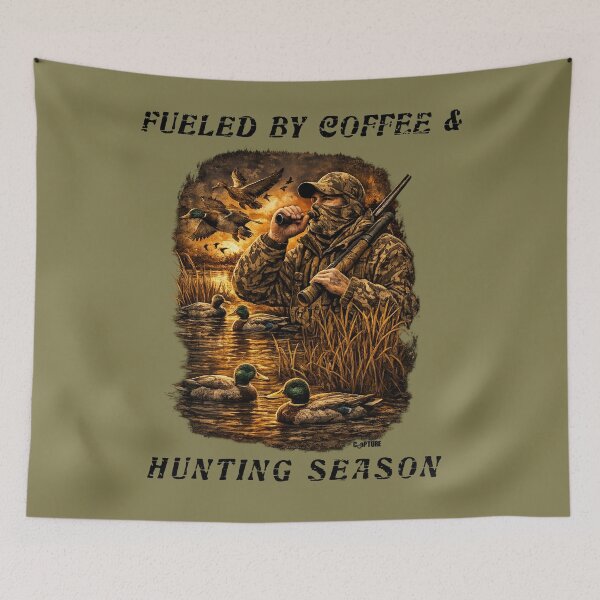 Item preview, Fueled By Coffee & Hunting Season - Hunting designed and sold by Capturetees.